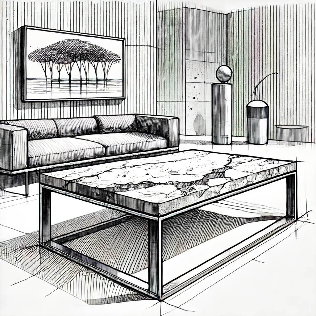Croquis table basse